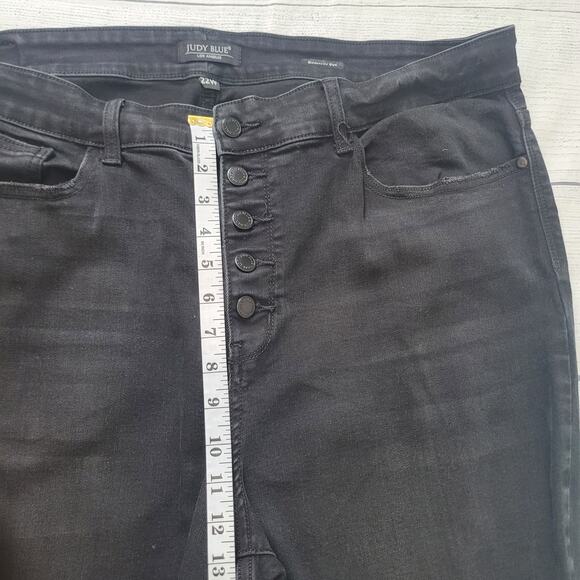 Judy Blue Size 22W Black Skinny Fit Button Fly Jeans Stretch Casual Every Day - Picture 4 of 9
